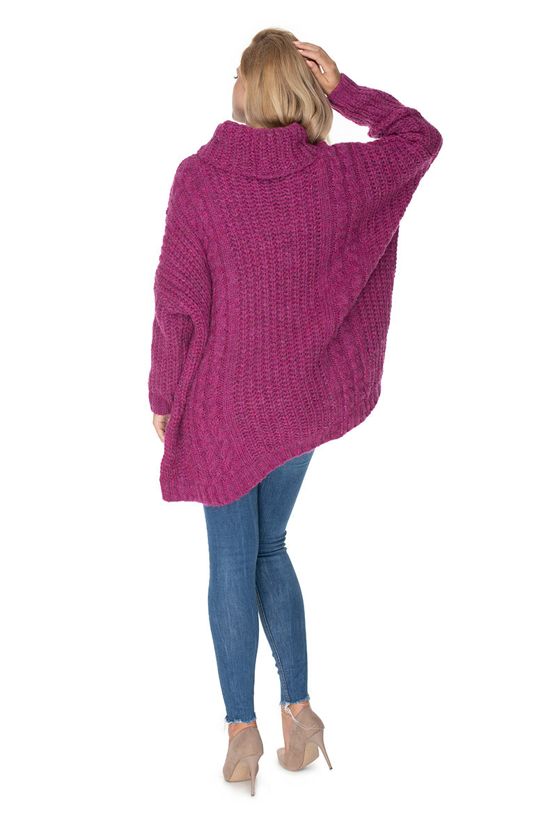 Pull femme PeeKaBoo Col Roulé Col — violet
