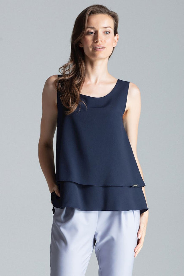 Blouse femme Figl Chemisier Chemisier — bleu marine