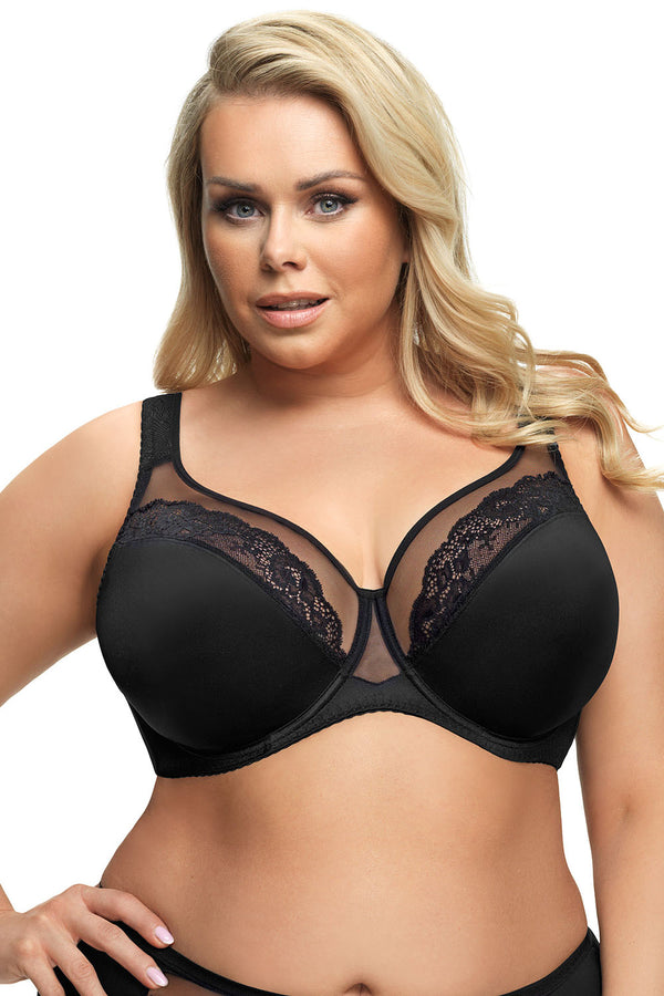 Soutien-gorge semi-soft femme Gorsenia Lingerie Soft Soft — noir