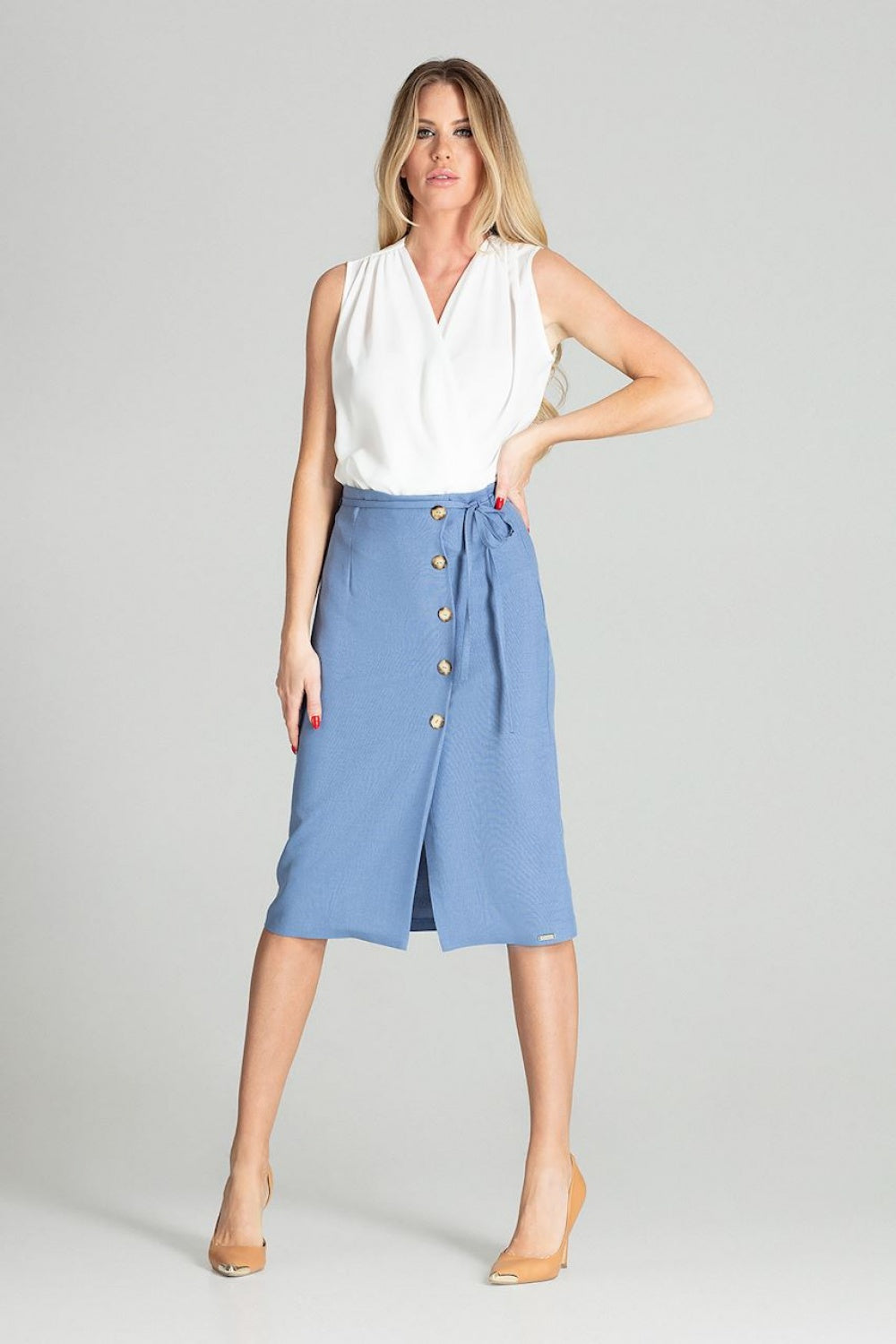 Jupe femme Figl — bleu