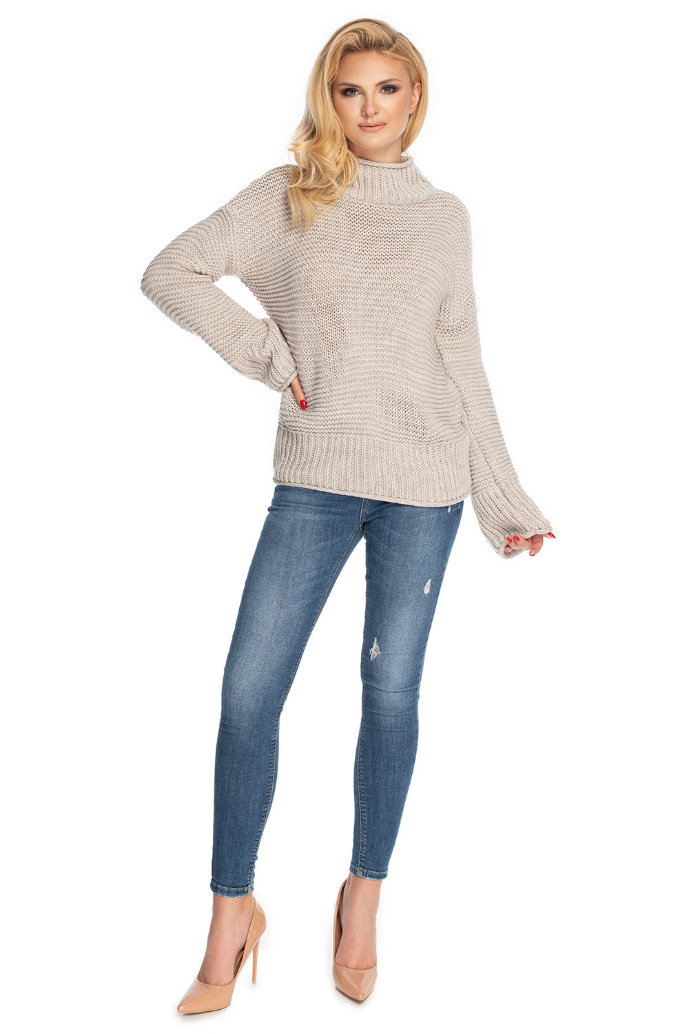 Pull femme PeeKaBoo Chandail Chandail — beige