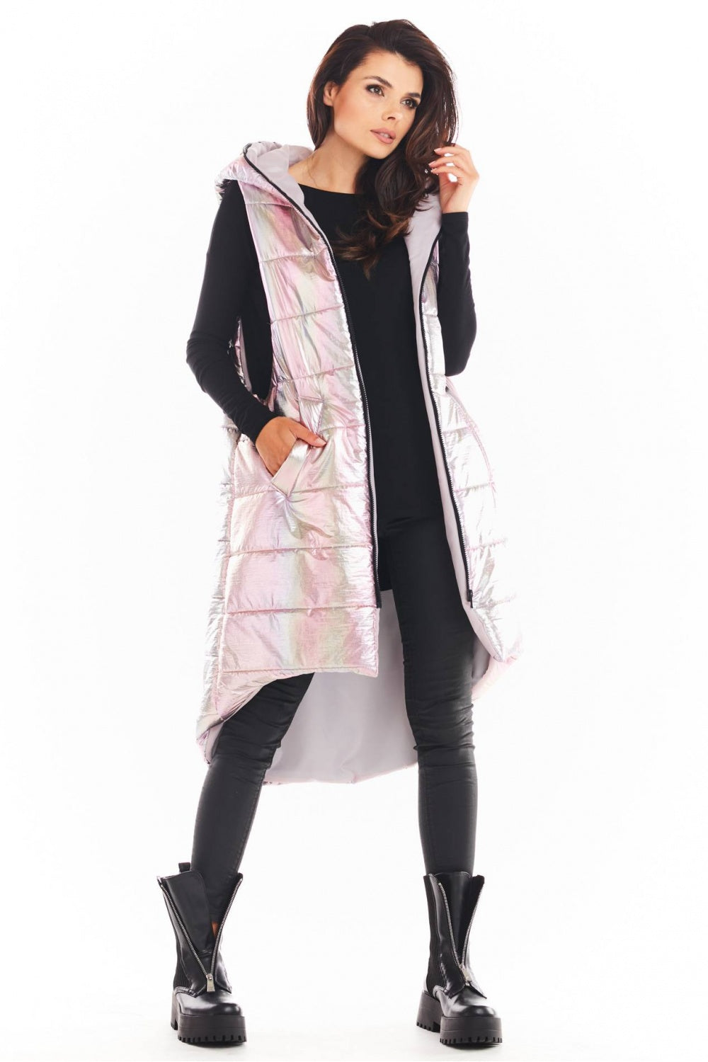 Gilet femme awama — rosé