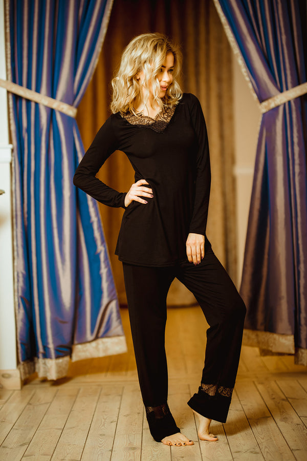 Pyjama femme Kalimo — noir
