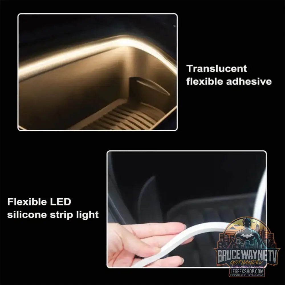 💡 BLALION – Bande LED Ambiante Frunk pour Tesla Modèle 3 Y S X (5M) - Legeekshop