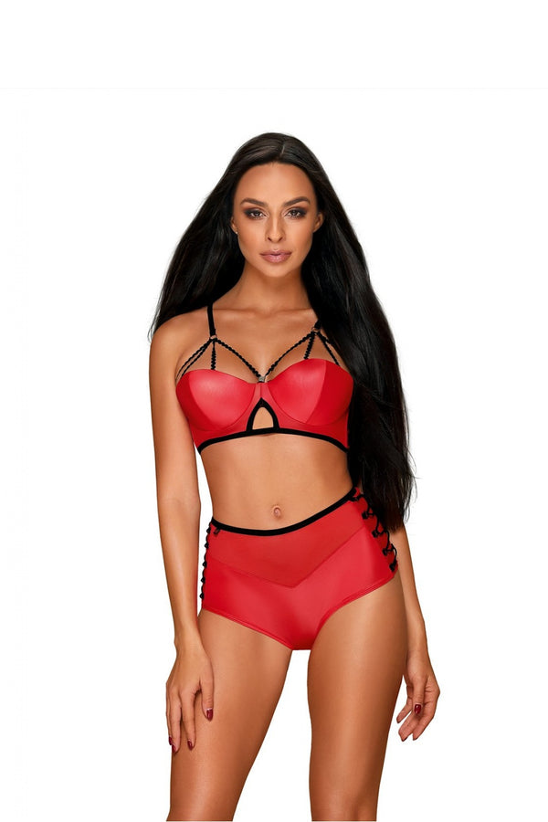 Ensemble lingerie femme Obsessive L Ensemble Sexy — rouge