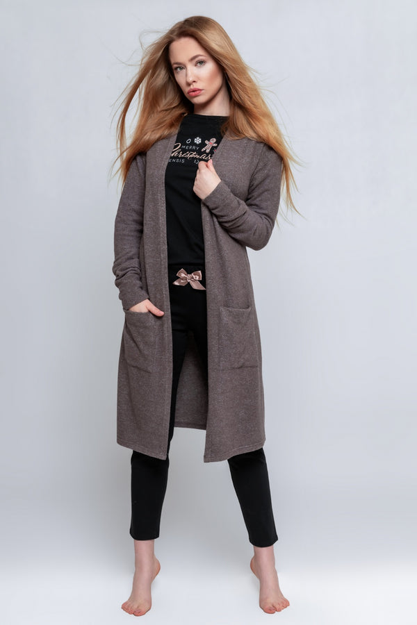 Cardigan femme Sensis — brun
