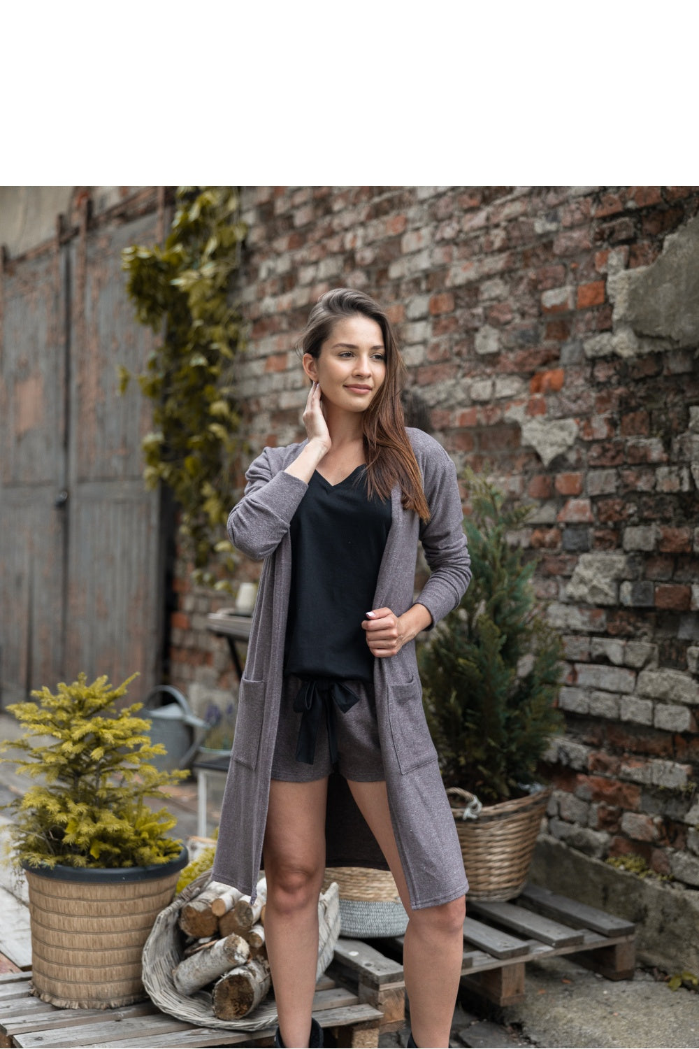 Cardigan femme Sensis — brun