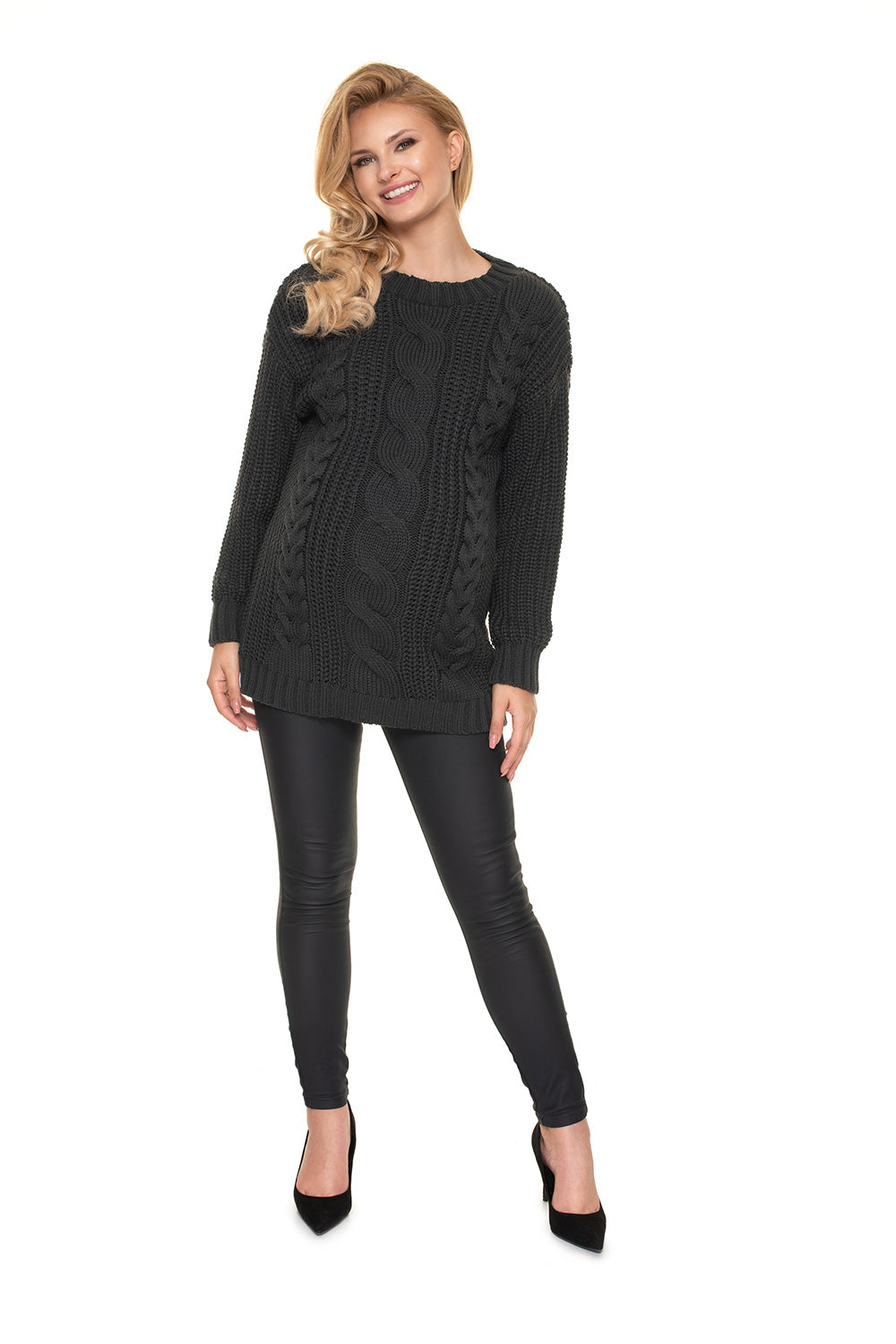 Pull femme PeeKaBoo Chandail Grossesse Chandail — gris