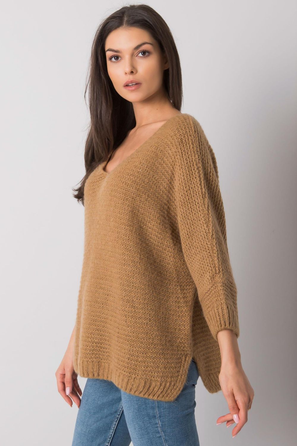 Pull femme Och Bella Chandail Chandail — brun