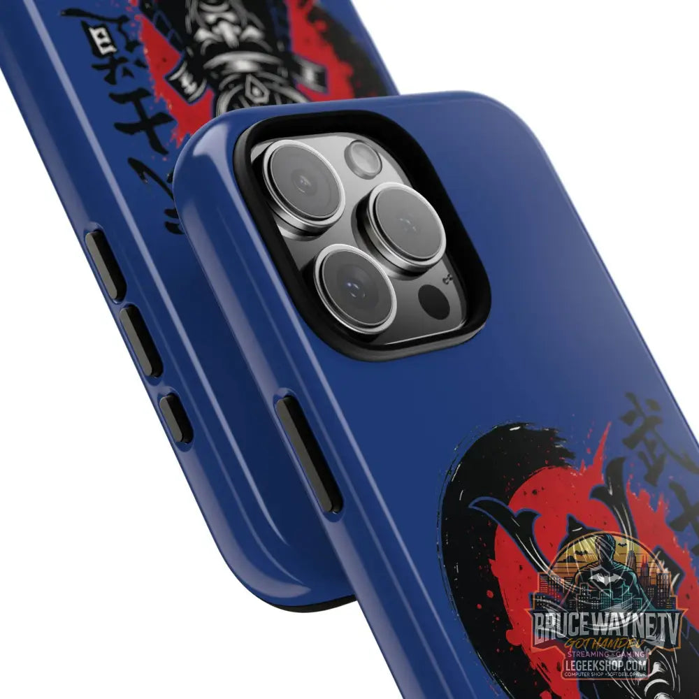 📱 samurai phone case Bleue foncé – coque renforcée iPhone 📱 - Phone Case