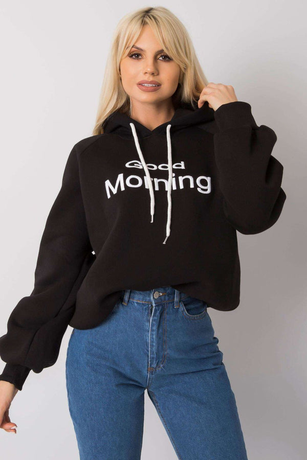 T-shirt femme Ex Moda Sweatshirt Sweatshirt — noir