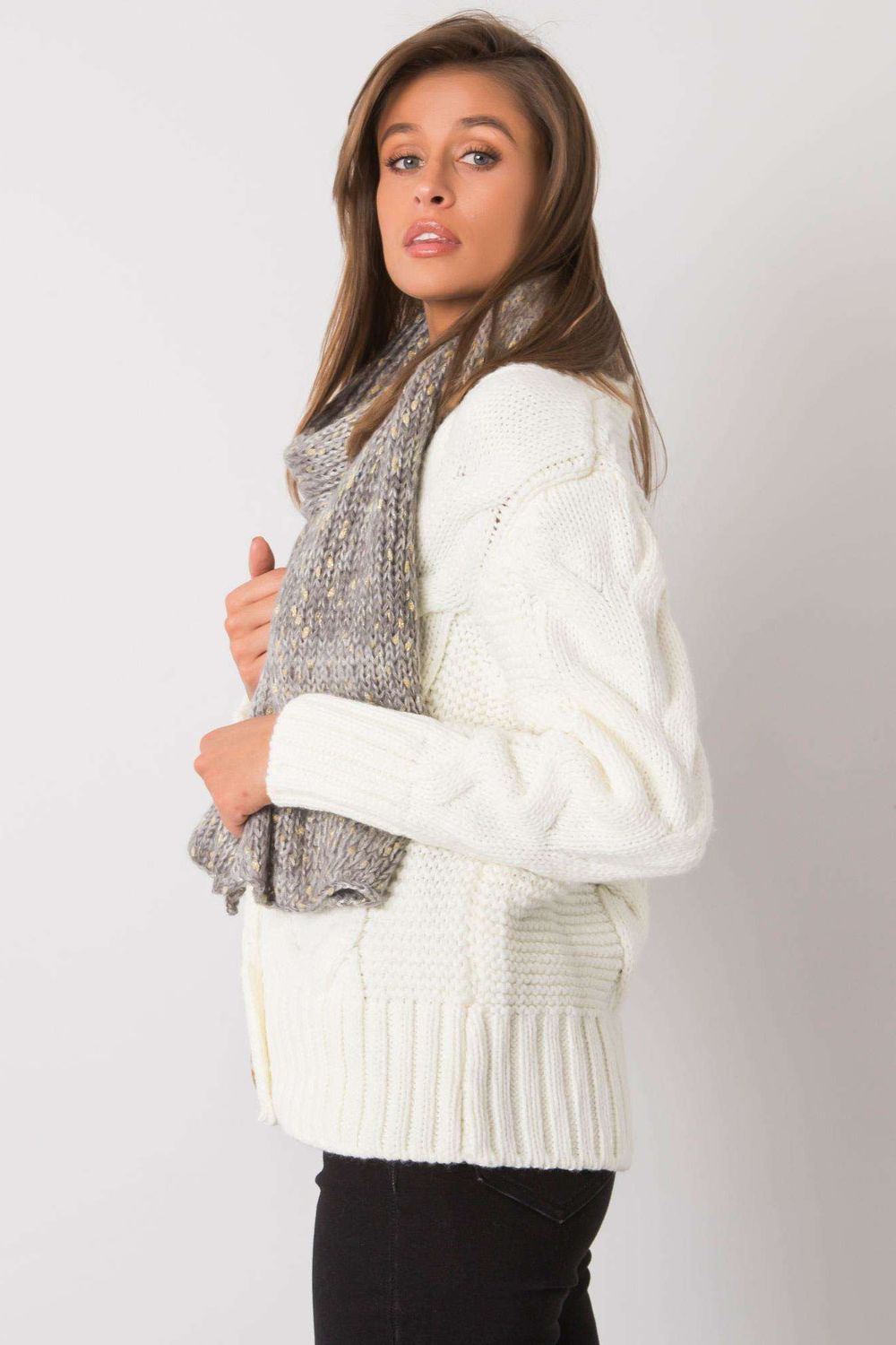 Châle femme AT — gris