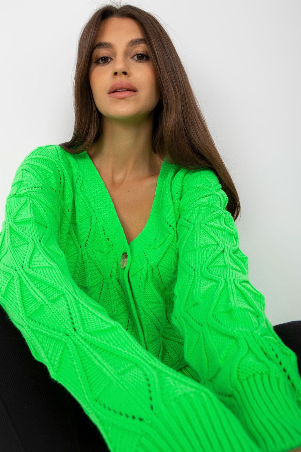 Cardigan femme Rue Paris — vert