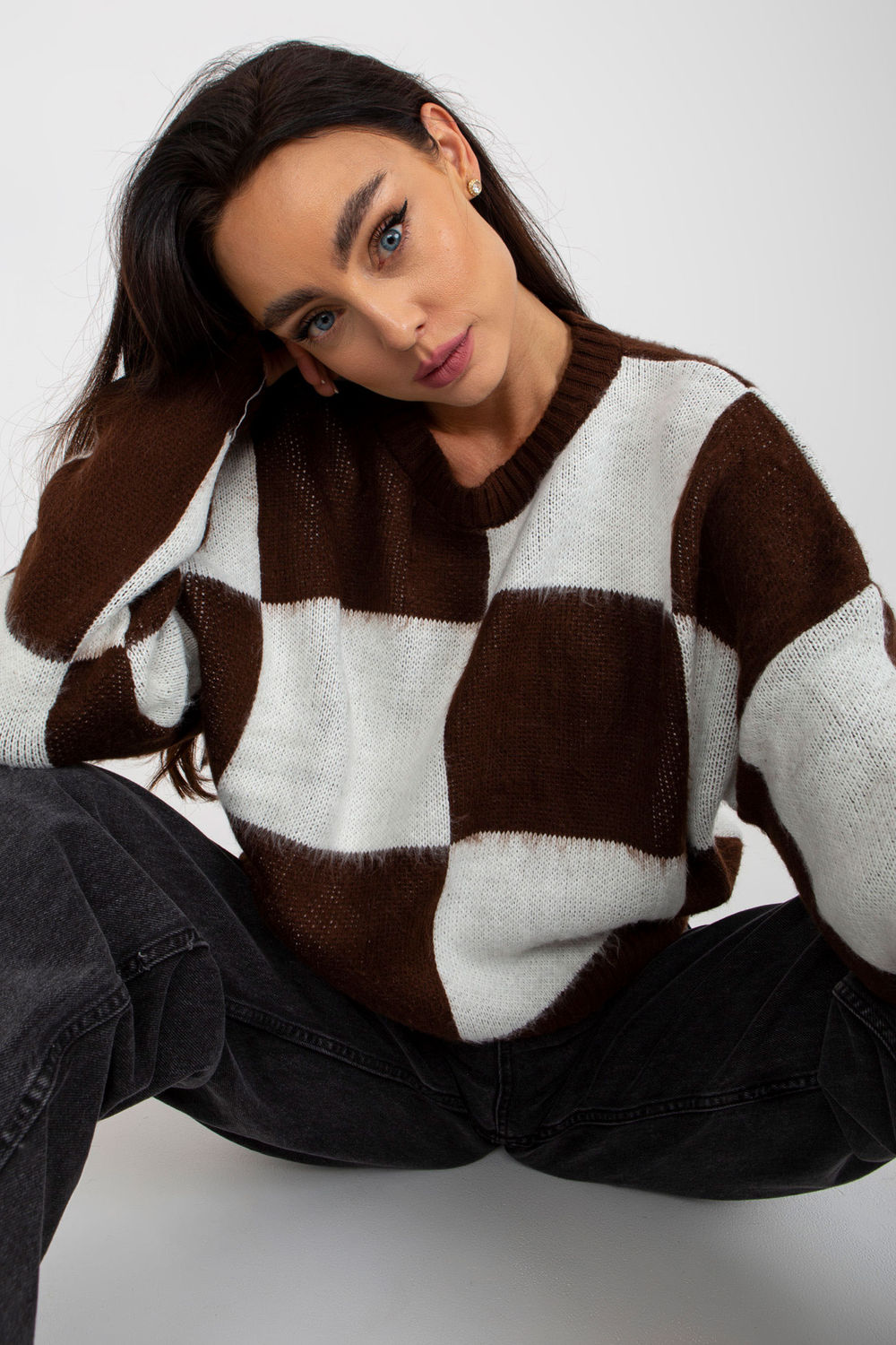 Pull femme EM Chandail Chandail — brun