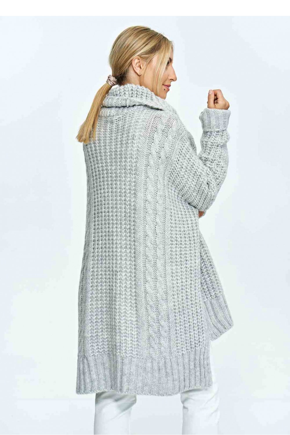 Pull femme Figl Col Roulé Col — gris