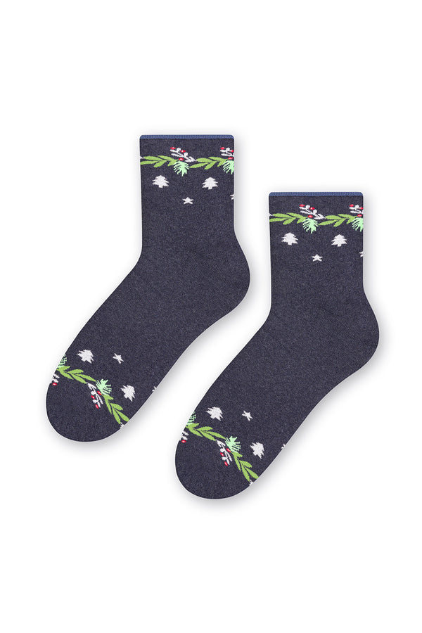 Chaussettes femme Steven — bleu marine