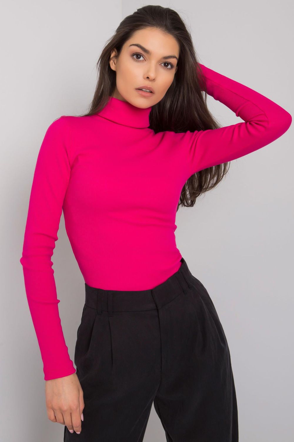 Pull femme Rue Paris Col Roulé Col — rosé