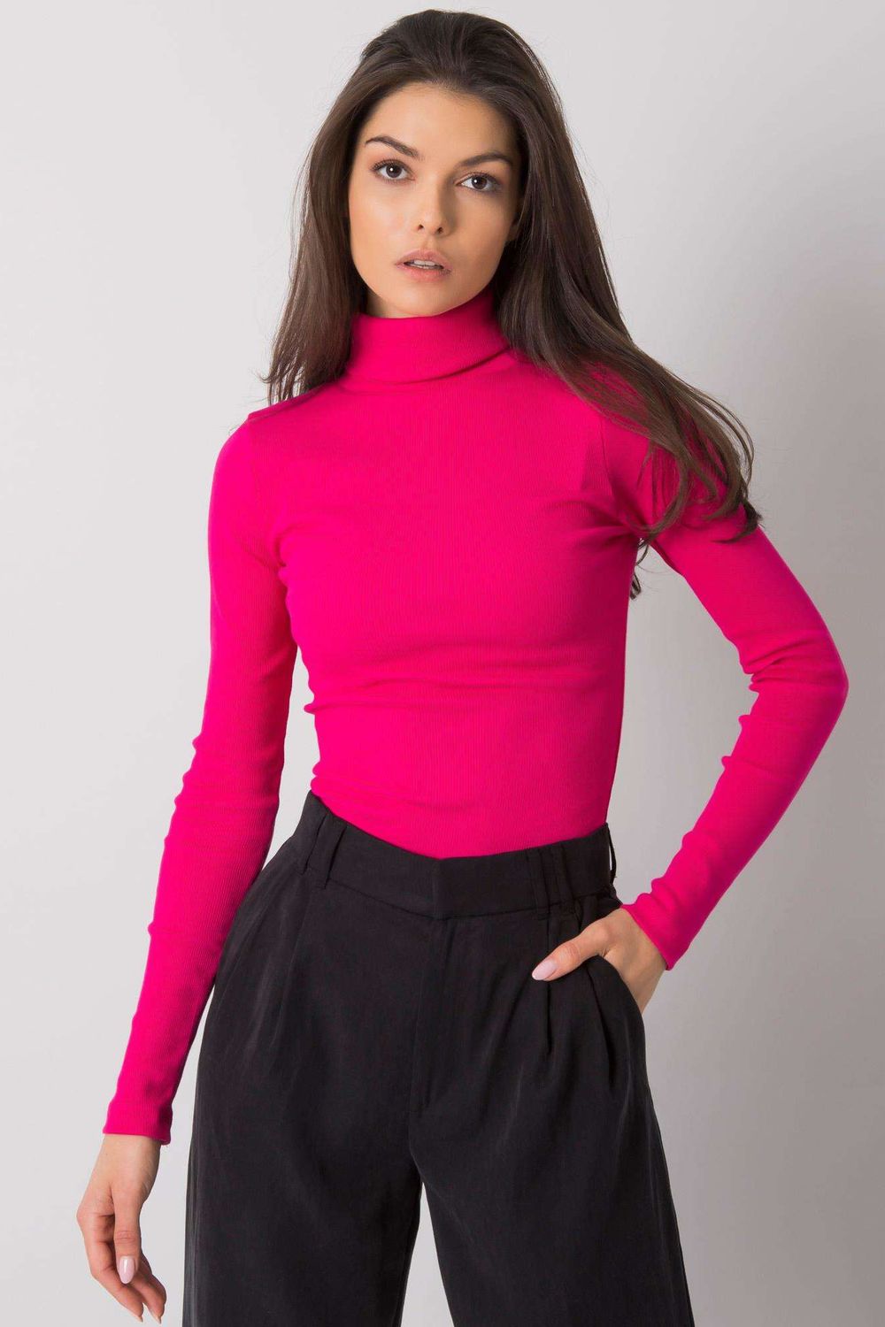 Pull femme Rue Paris Col Roulé Col — rosé