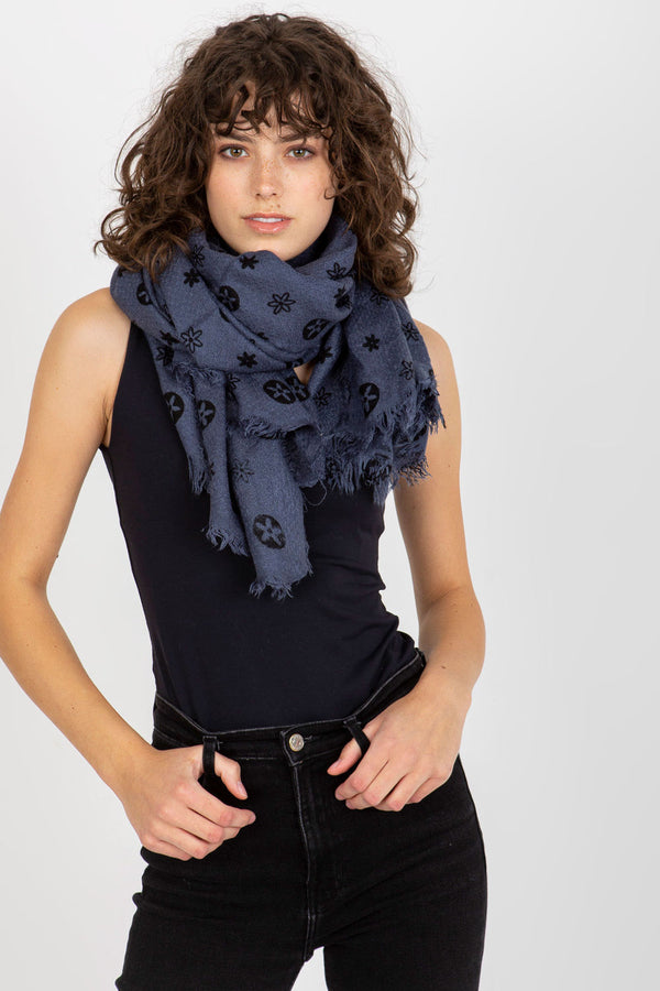 Foulard femme AT — bleu marine