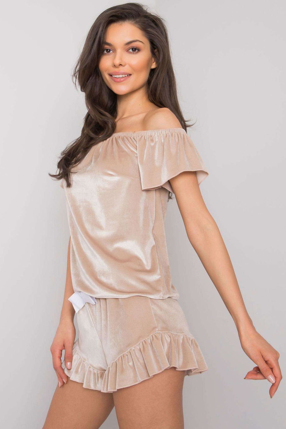 Pyjama femme Rue Paris — beige