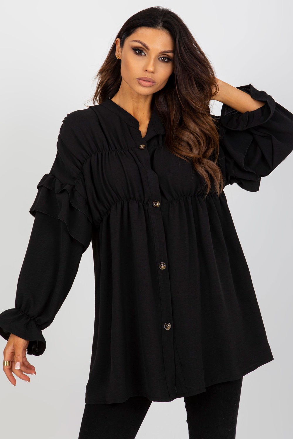 Blouse femme Och Bella — noir