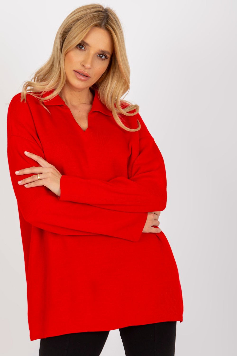 Pull femme Rue Paris Chandail Chandail — rouge