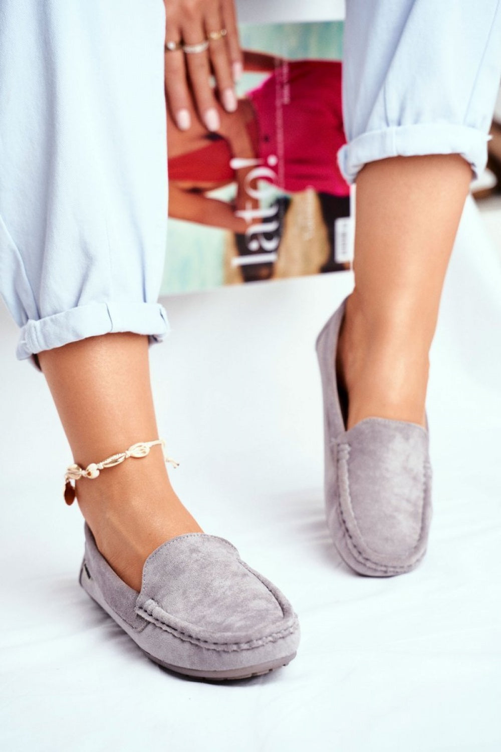 Moccasins femme Step in style — gris
