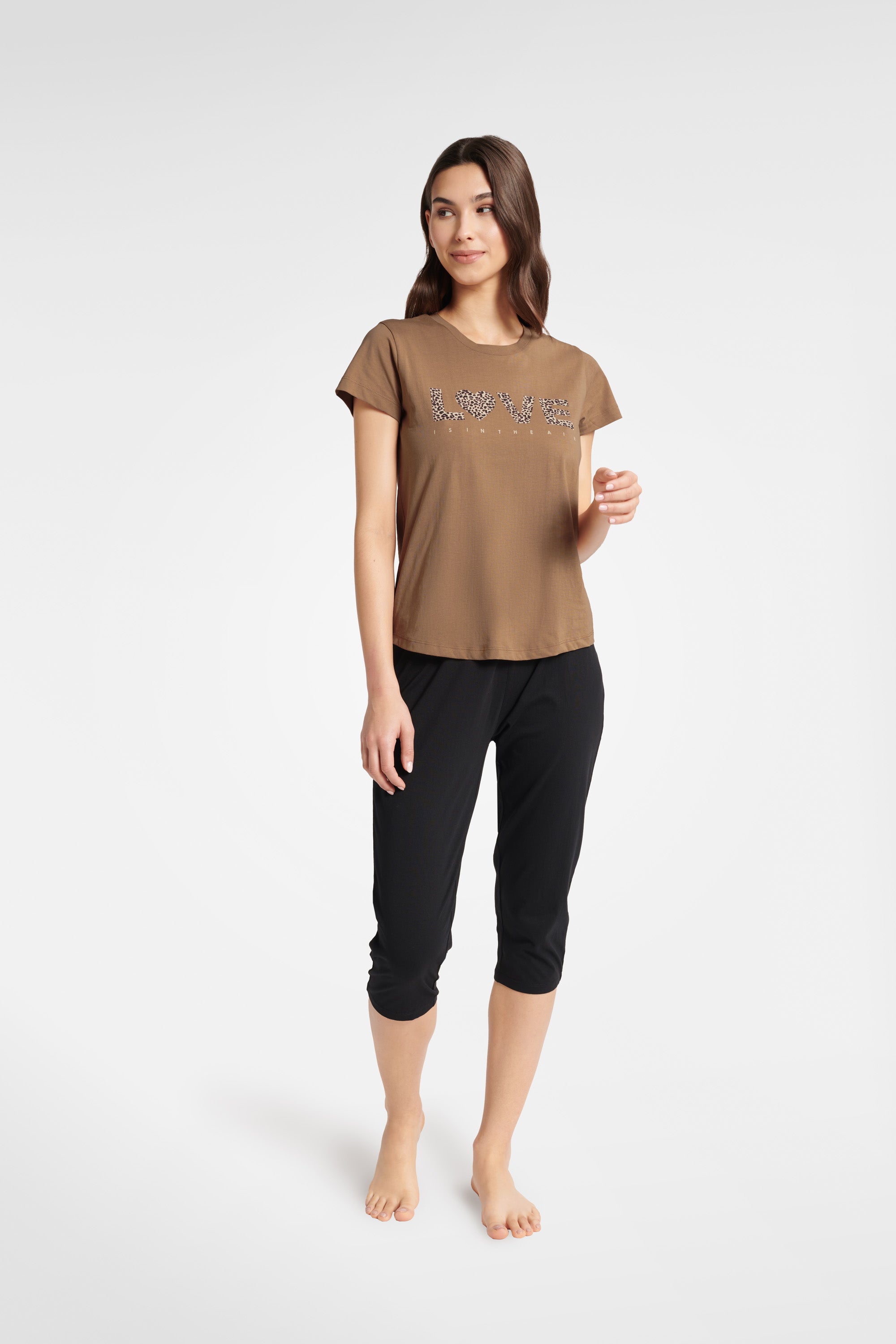 Pyjama femme Henderson — brun