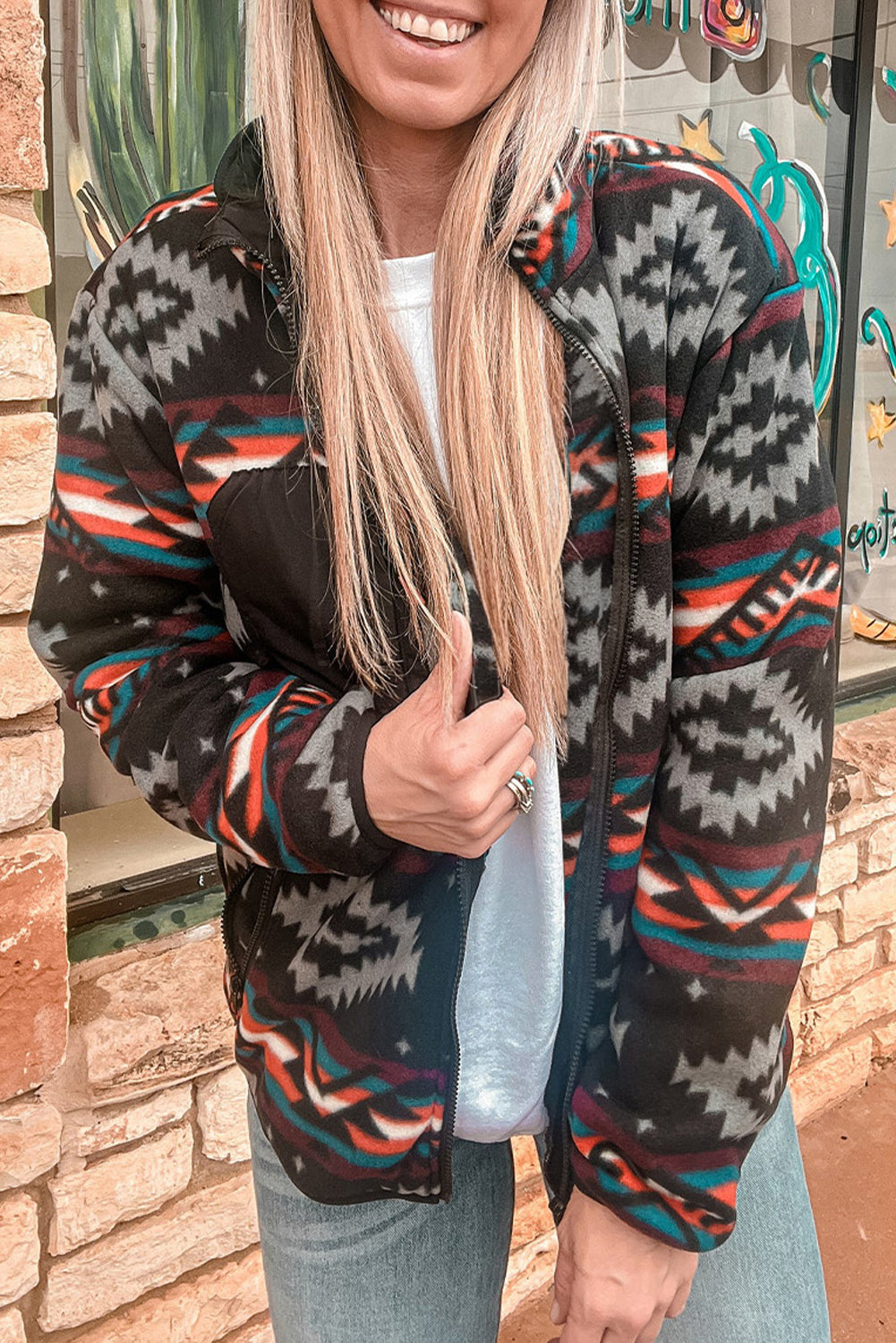 Veste femme zip — noir