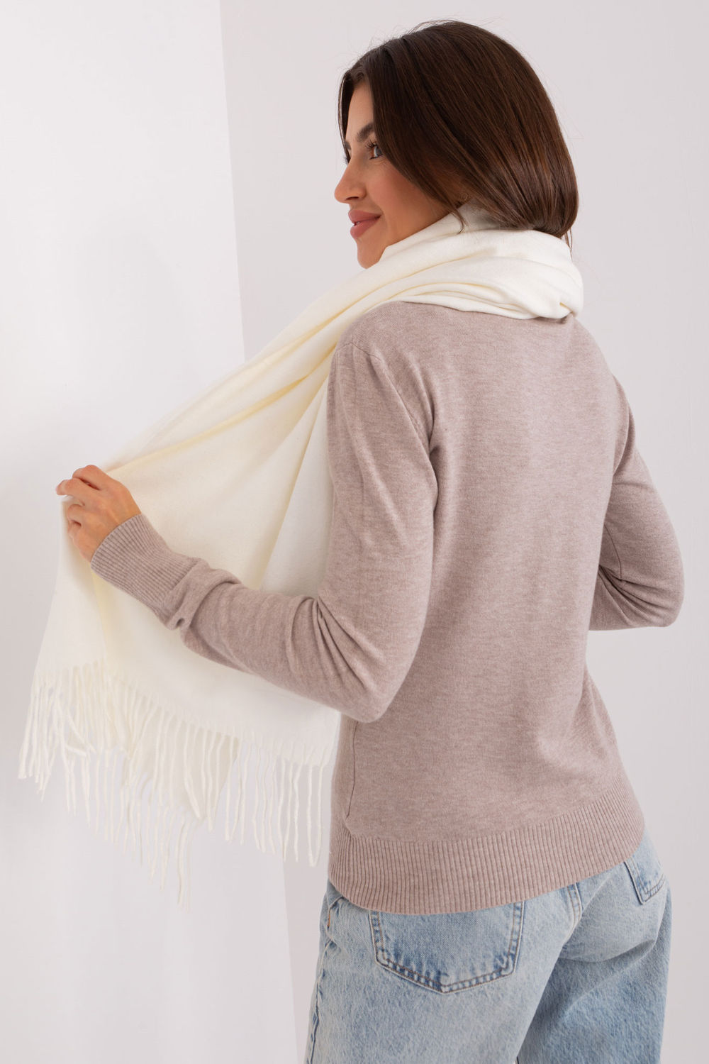 Châle femme AT — beige