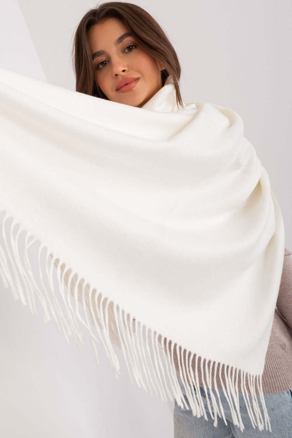 Châle femme AT — beige