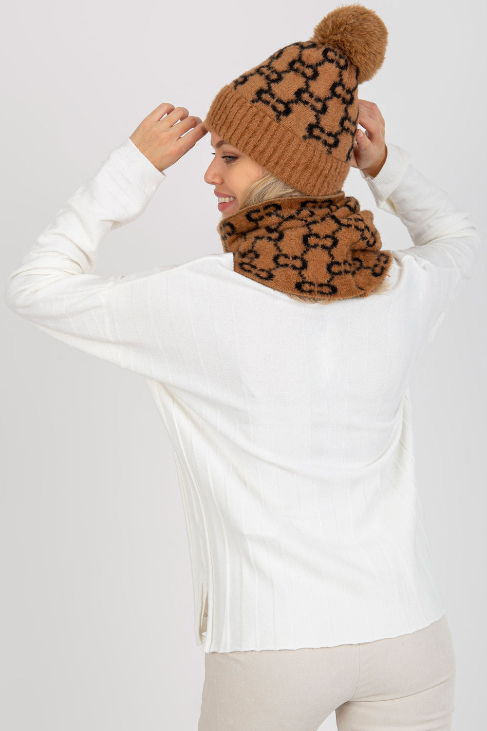 Bonnet femme AT — brun