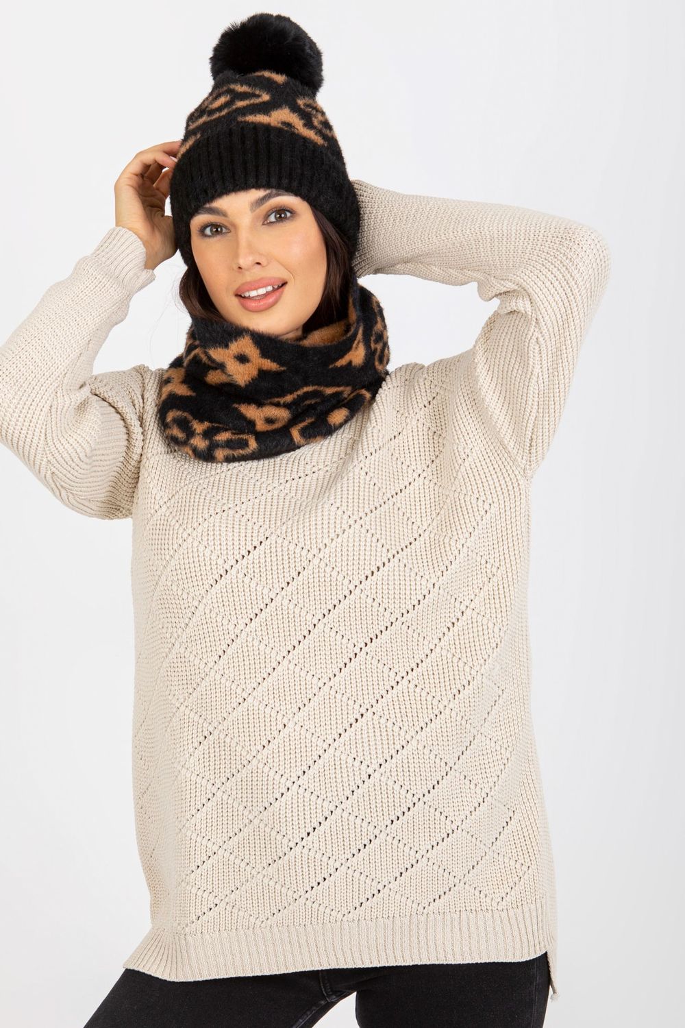 Bonnet femme AT — noir