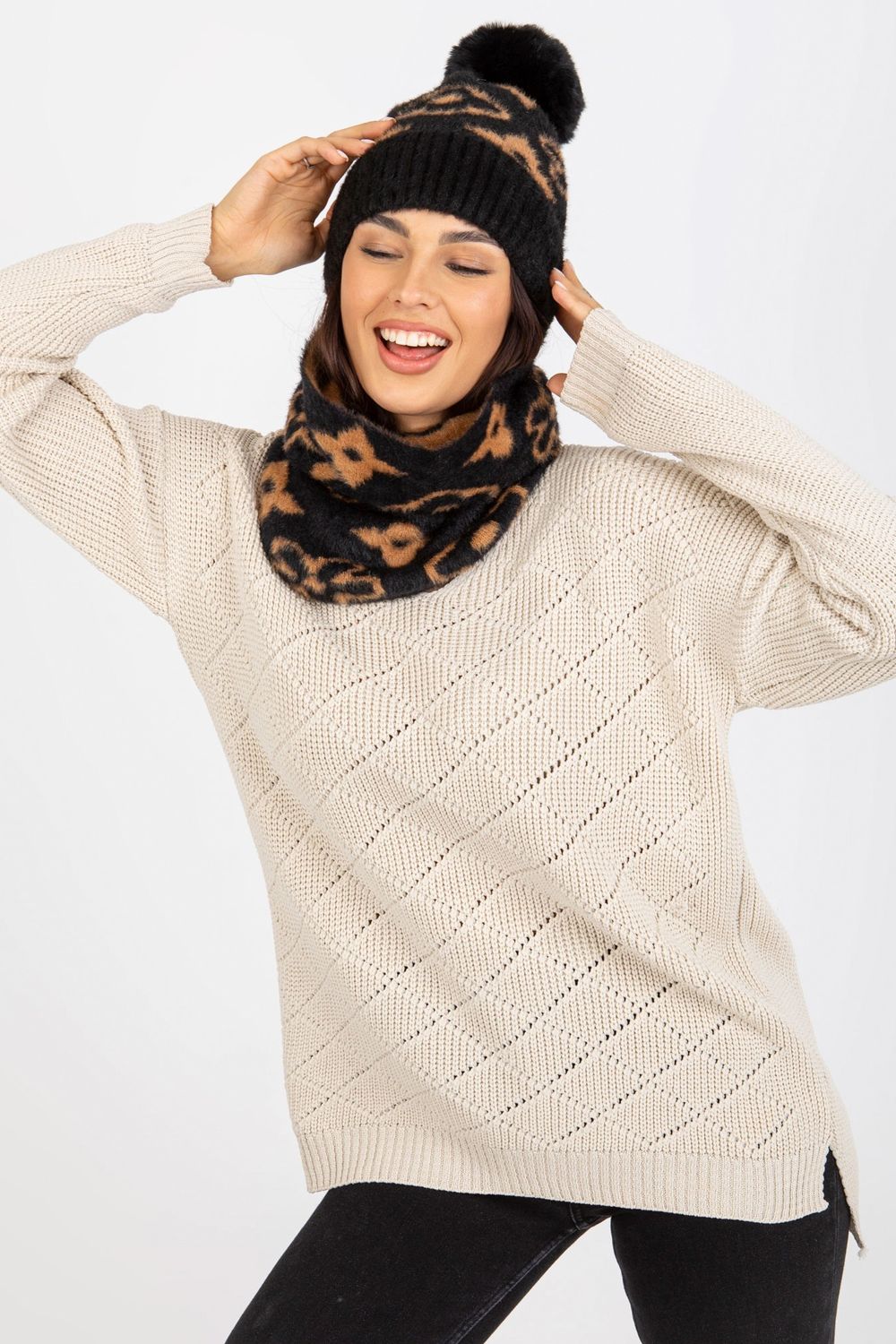 Bonnet femme AT — noir