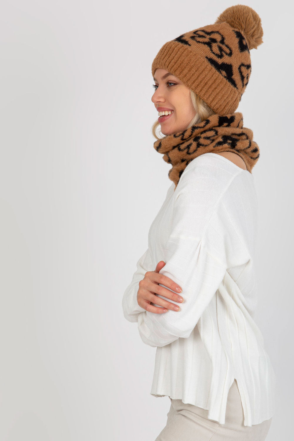 Bonnet femme AT — brun