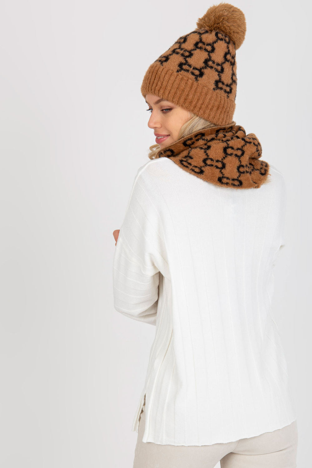 Infinity Écharpe femme AT — brun
