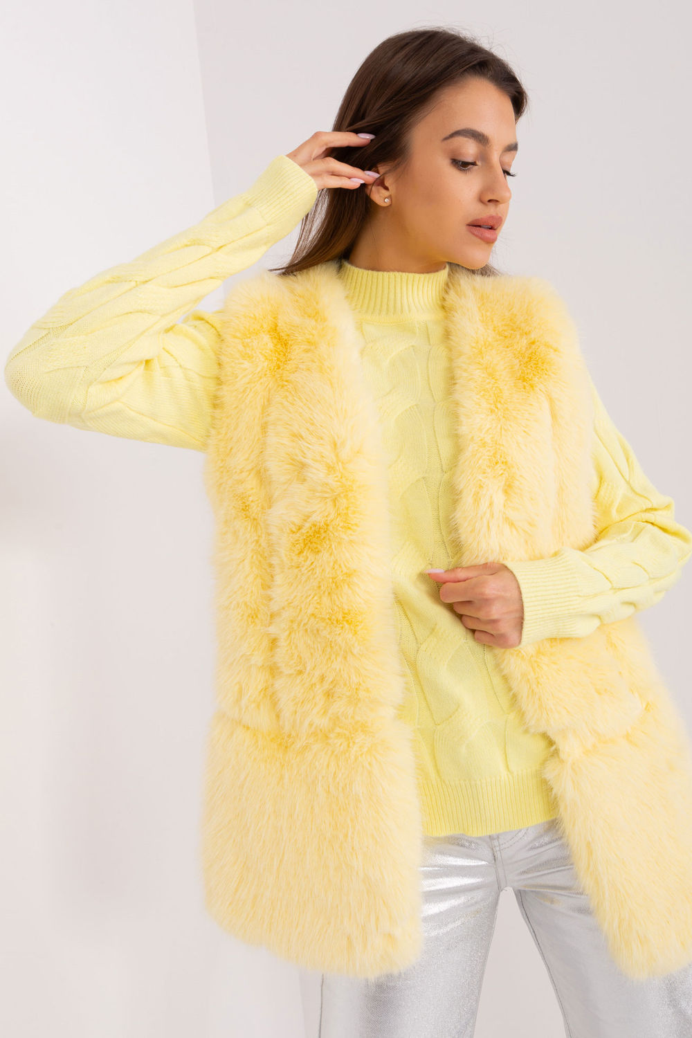 Gilet femme AT — jaune