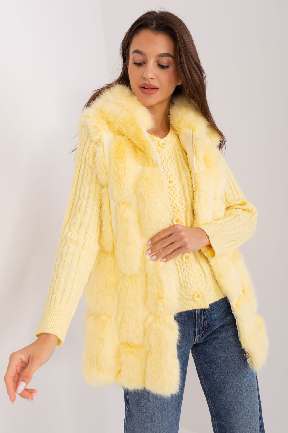 Gilet femme AT — jaune