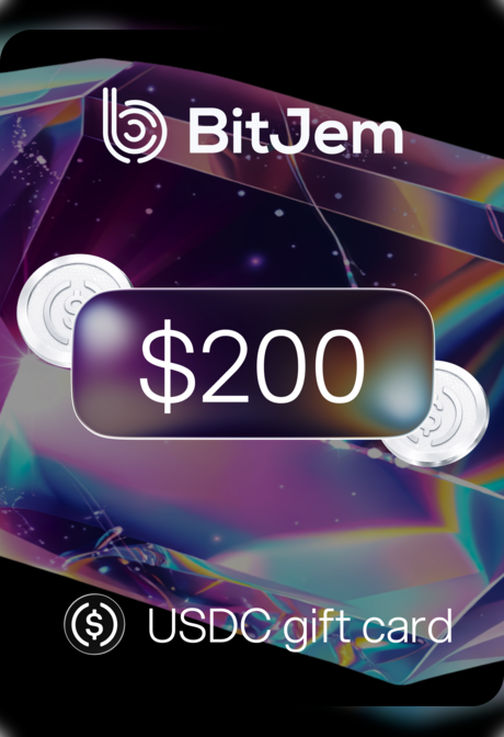 BitJem Crypto Gift Card USDC 200 USD - BitJem Key