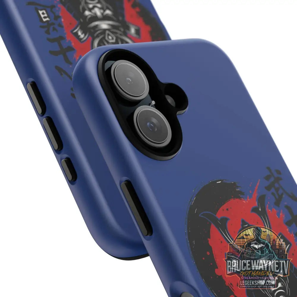 📱 samurai phone case Bleue foncé – coque renforcée iPhone 📱 - Phone Case