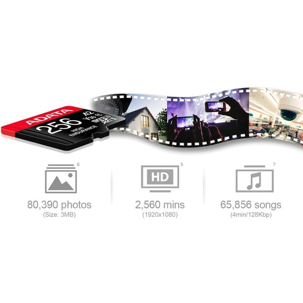ADATA High Endurance 256 GB microSDXC, Speicherkarte - ADATA - vue 3