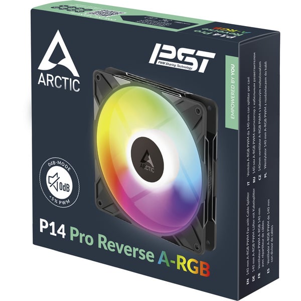 ARCTIC P14 Pro Reverse A-RGB, Gehäuselüfter - ARCTIC - vue 6