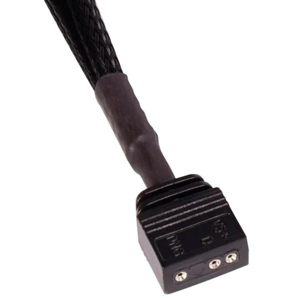 (€ 4,18 / 1 m) Alphacool Verlängerungskabel aRGB 3-Pin auf 3-Pin, 60cm - Alphacool - vue 2