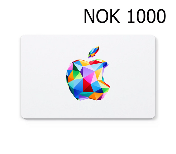 Apple 1000 NOK Gift Card NO