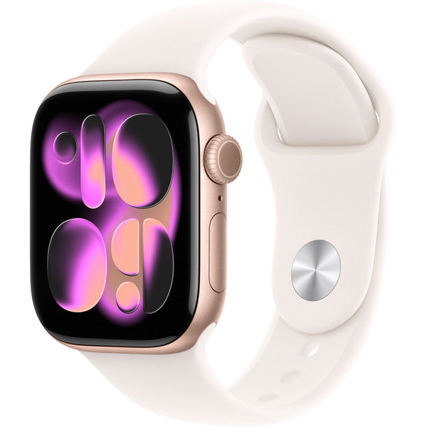 Apple Watch roségold, Aluminium, 42 mm, bracelet sport blassrosa M/L - Apple - vue 2