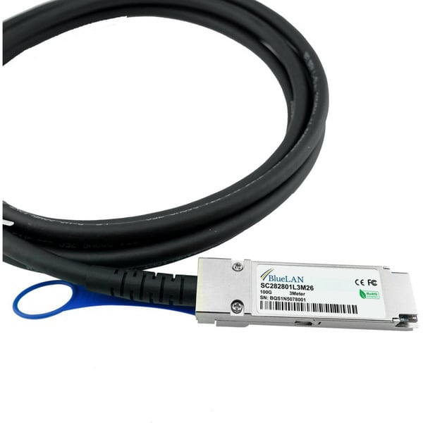 € 81,43 BlueOptics BlueLAN Direct Attach câble kompatibel zu Juniper JNP-100G-DAC-3M QSFP28 - BlueOptics - vue 2