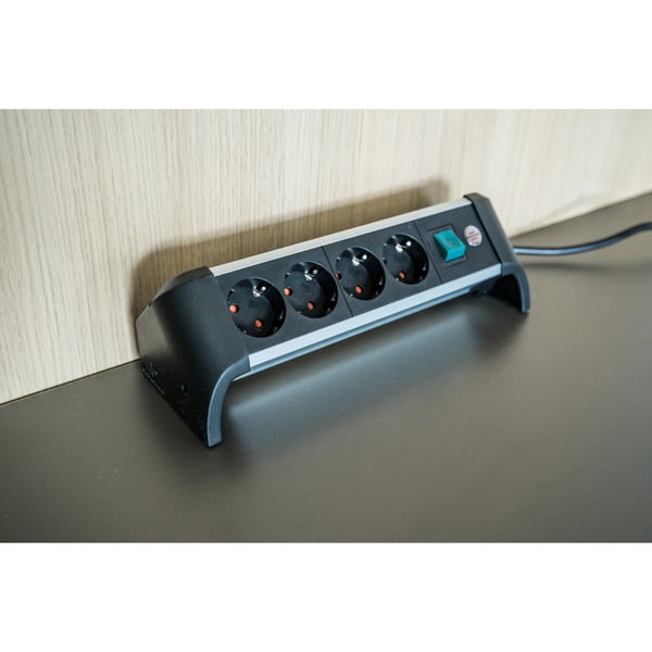 Brennenstuhl Alu-Office-Line Steckdosenleiste 4-fach, pour den Schreibtisch - Brennenstuhl - vue 6