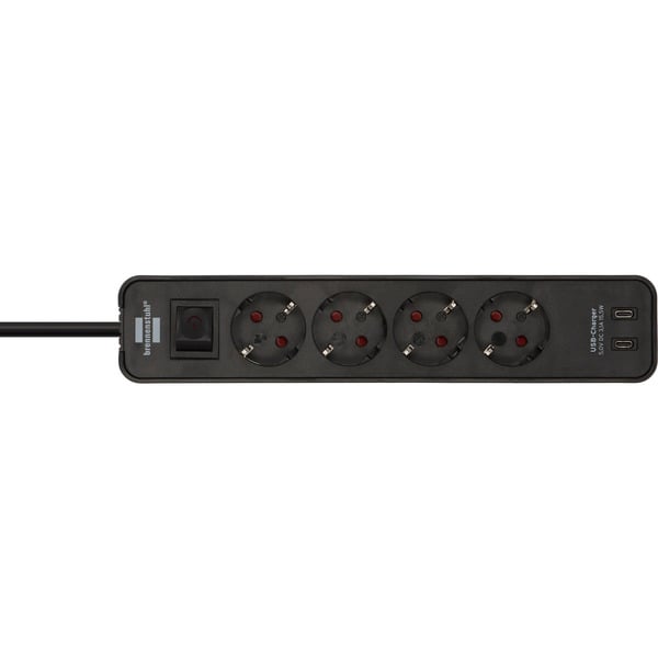 Brennenstuhl Ecolor Steckdosenleiste 4-fach, 2x USB-C - Brennenstuhl - vue 3
