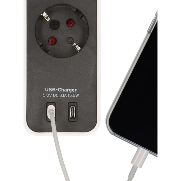 Brennenstuhl Ecolor Steckdosenleiste 4-fach, 2x USB-C - Brennenstuhl - vue 5