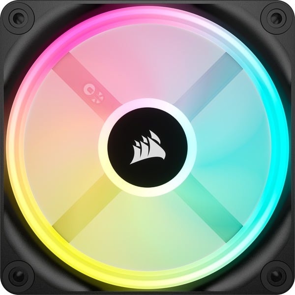 Corsair iCUE LINK QX120 RGB 120-mm-PWM-Lüfter, Gehäuselüfter - Corsair - vue 3